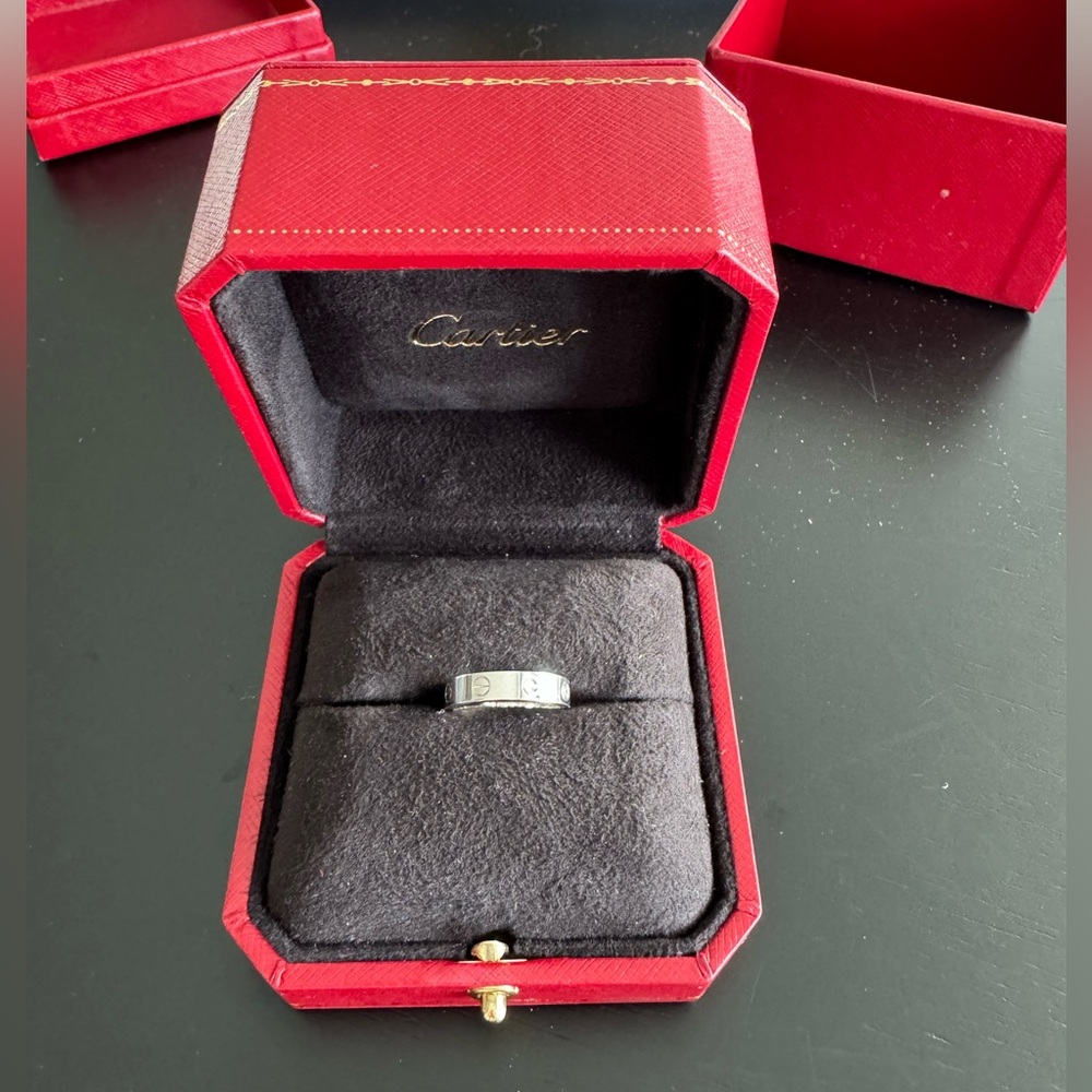 Cartier Love Wedding Band, 1 Diamond